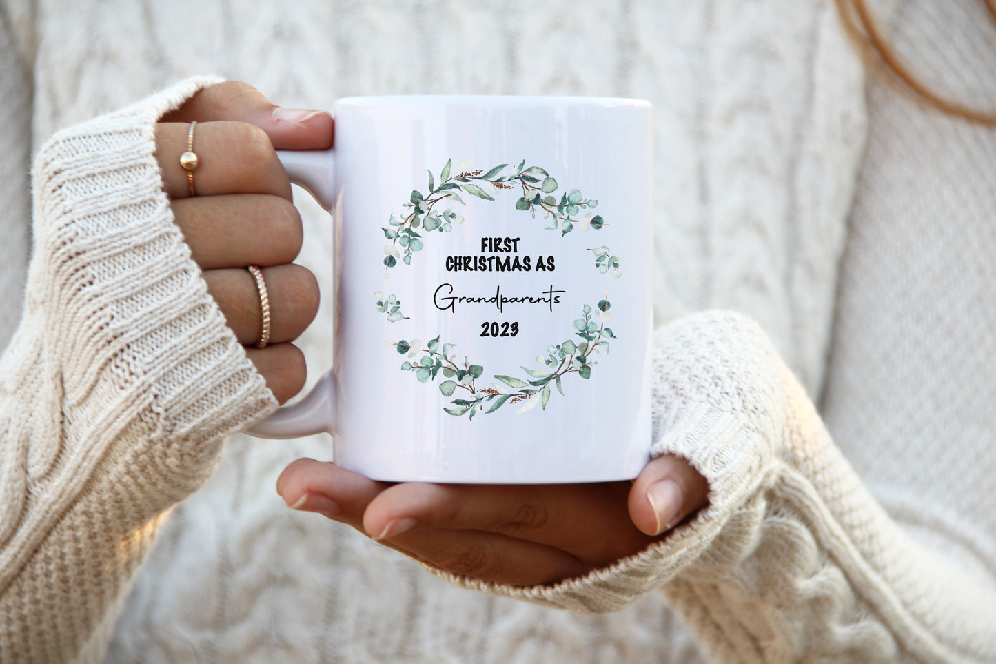 First Christmas as Grandparents Mug