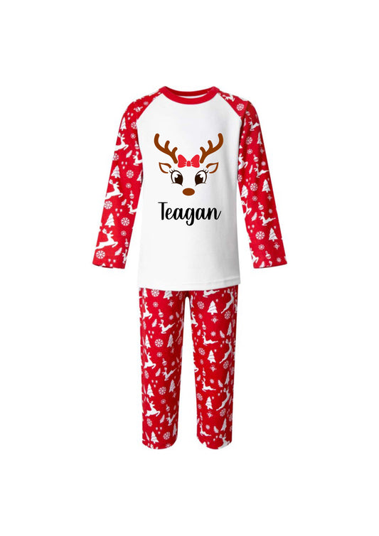 Reindeer Pyjamas - Reindeer Design (Boy & Girl Options)
